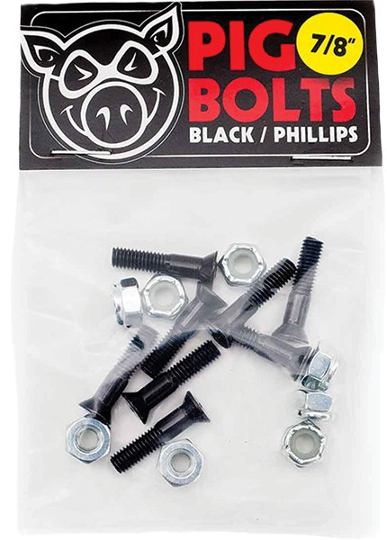 PIG BLACK PHILLPS HARDWARE SET 7/8" BLK/SIL