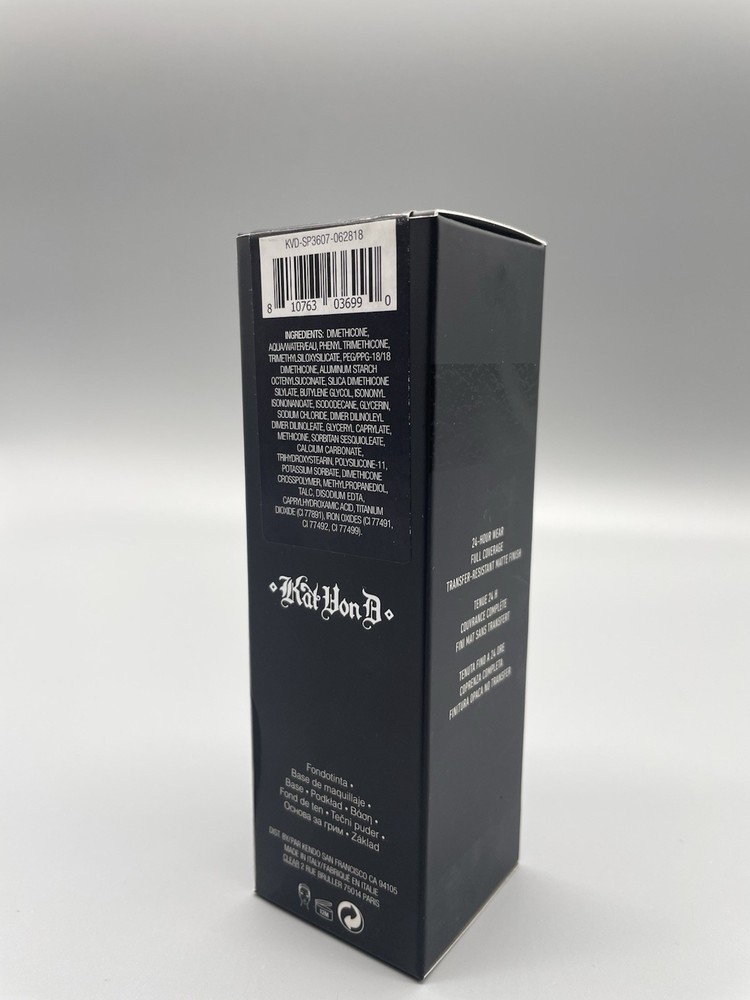 Kat Von D Lock It Foundation 24-Hour Full Coverage - Deep 79 Neutral - 1 oz New