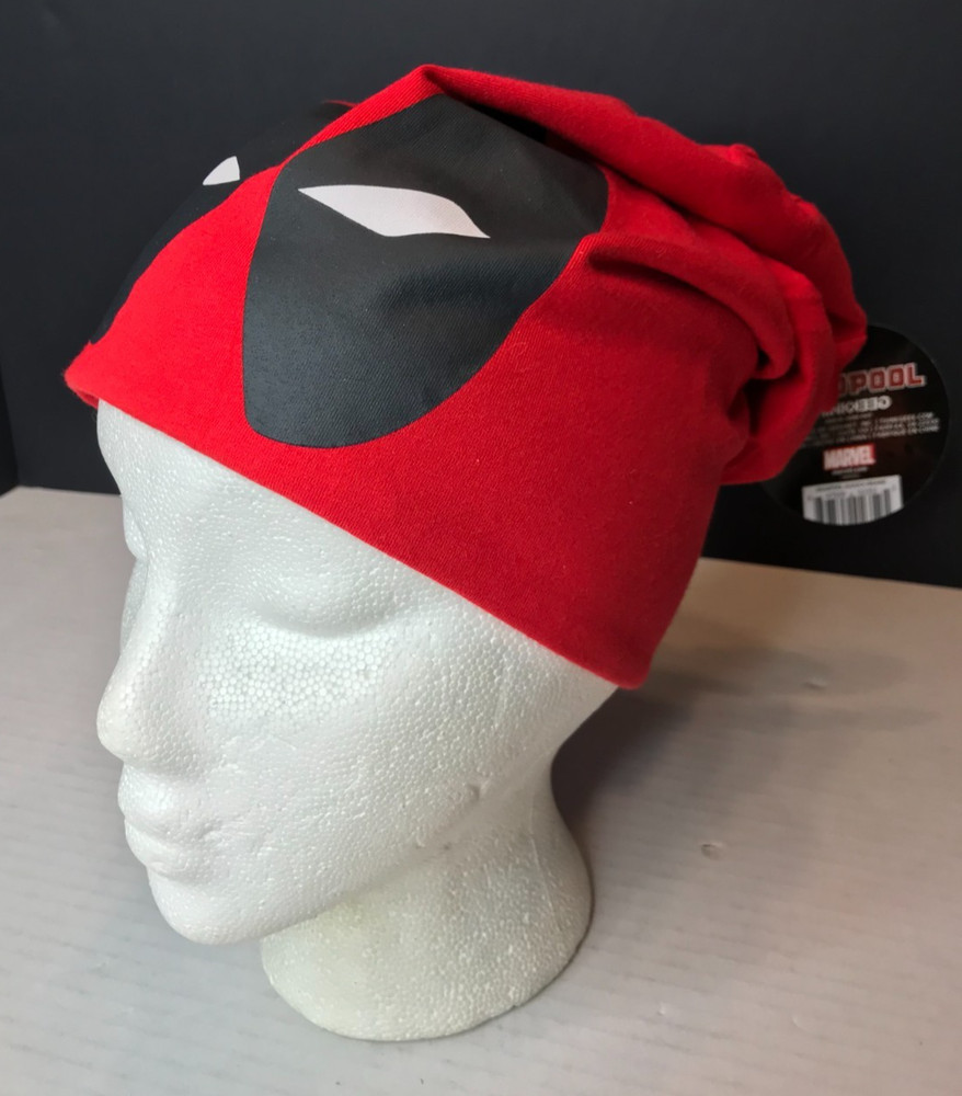 Marvel Deadpool Slouch Beanie Hat ThinkGeek Mask NWT Marvel X-Force