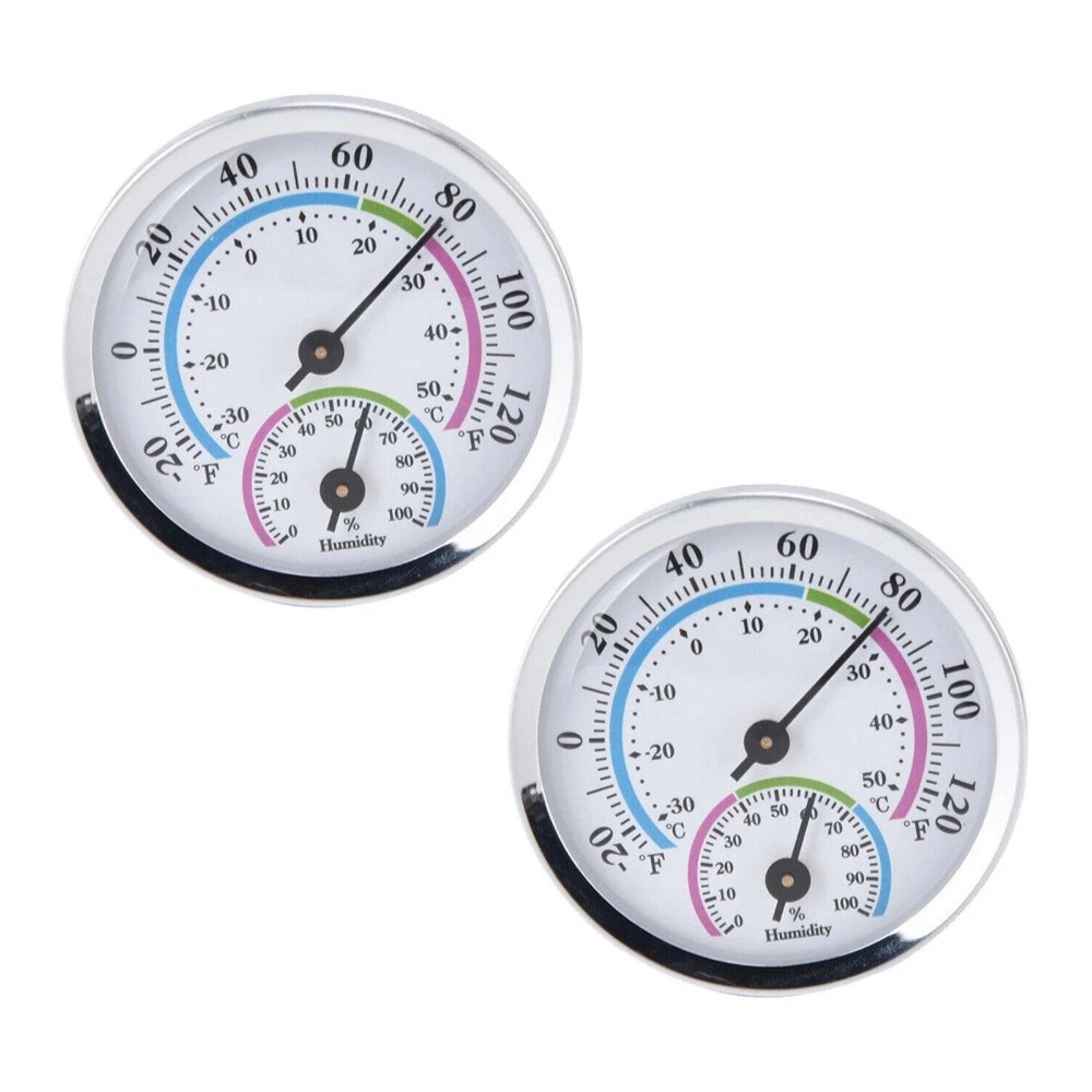 Workshop and Garage Use Thermometer Hygrometer 2pcs with Temperature Display
