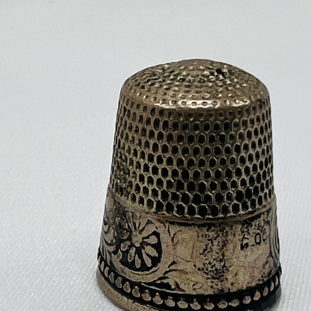 Sterling Silver Thimble Vintage Sewing Thimble Size 9