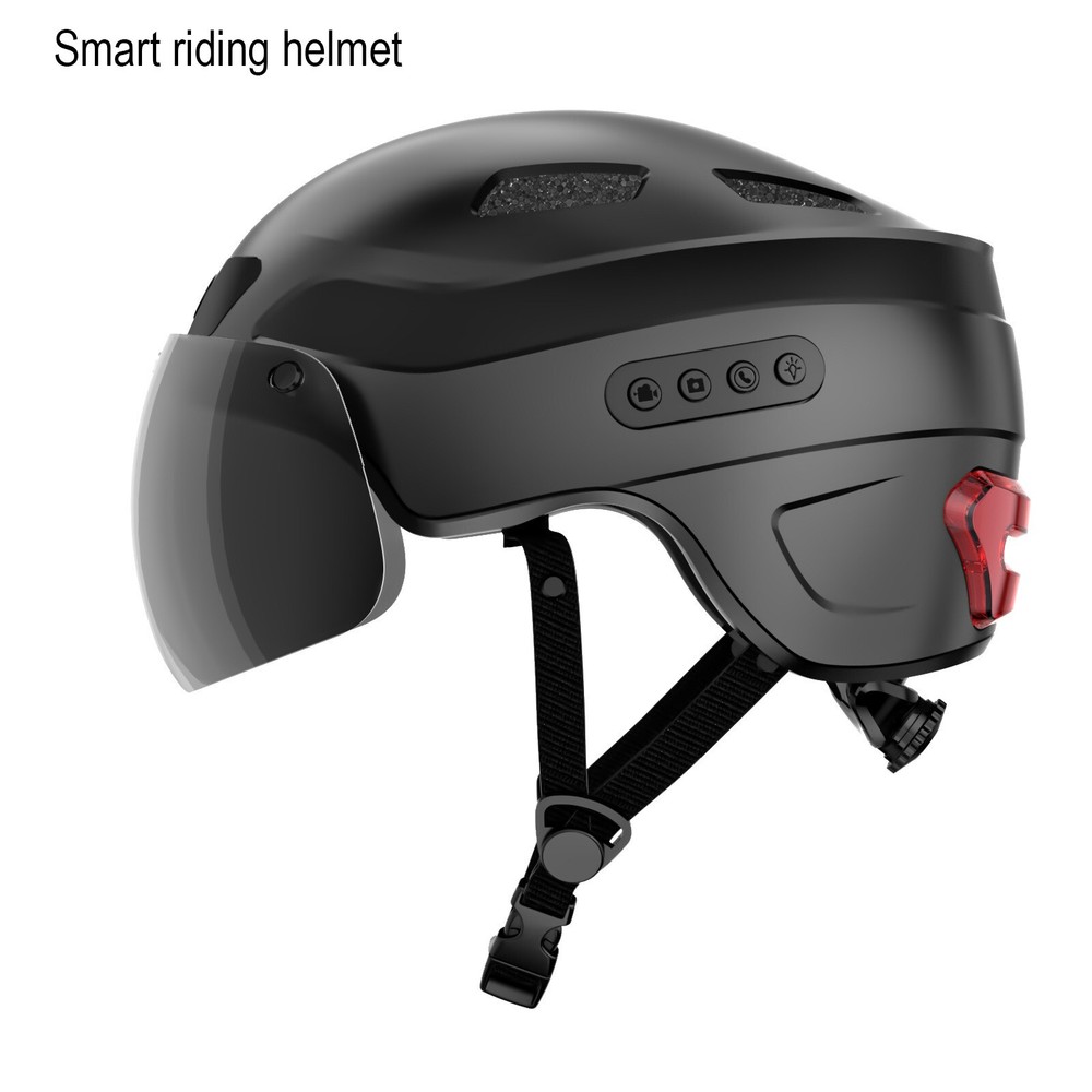 Smart riding helmet with camera, Bluetooth, turning tail light