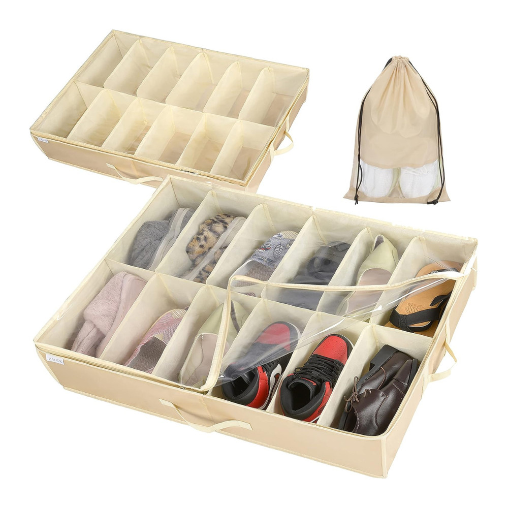 UNDER BED SHOE ORGANIZER