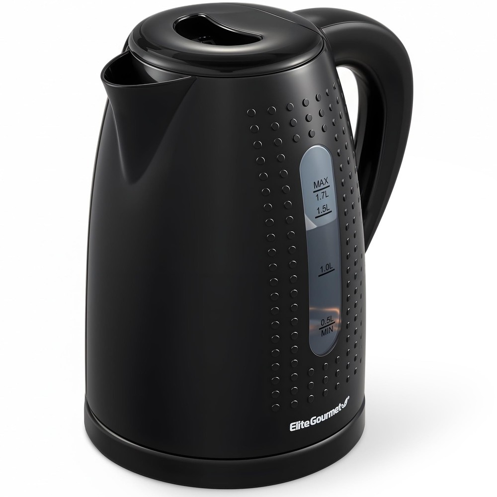 EKT5051 1.7L Electric Water Kettle, BPA-Free, Fast Boil, Auto Shut-Off, Boil-...