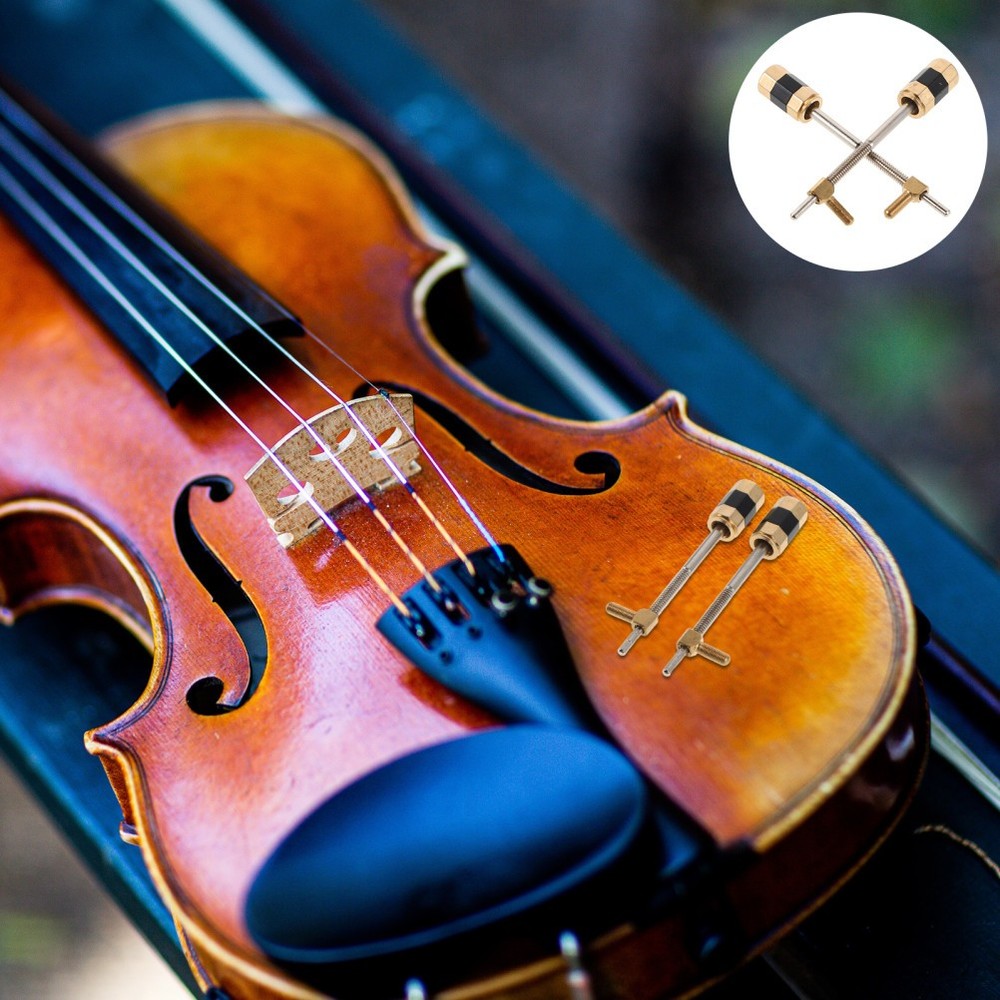 2 Pcs Practical Violin Bow Frog Screw Musical Equipment Accessory