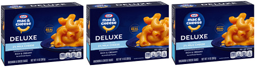 Kraft Mac & Cheese Deluxe 2% Milk Cheese 3 Pack