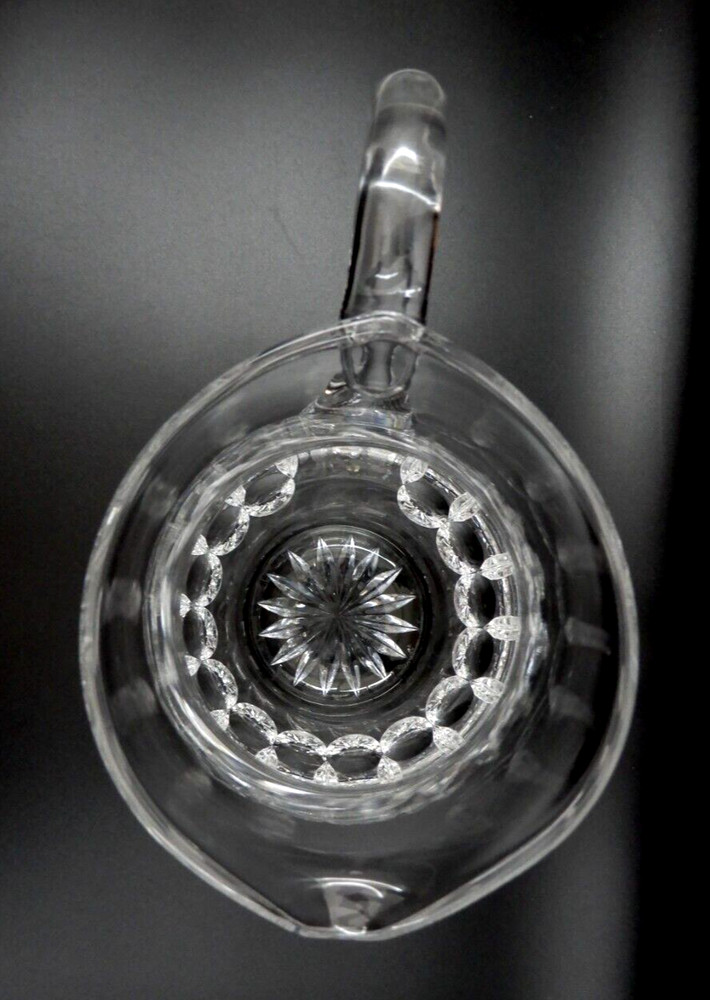 ATLANTIS CRYSTAL 8-1/2" TALL CLEAR TATTOO PATTERN PITCHER