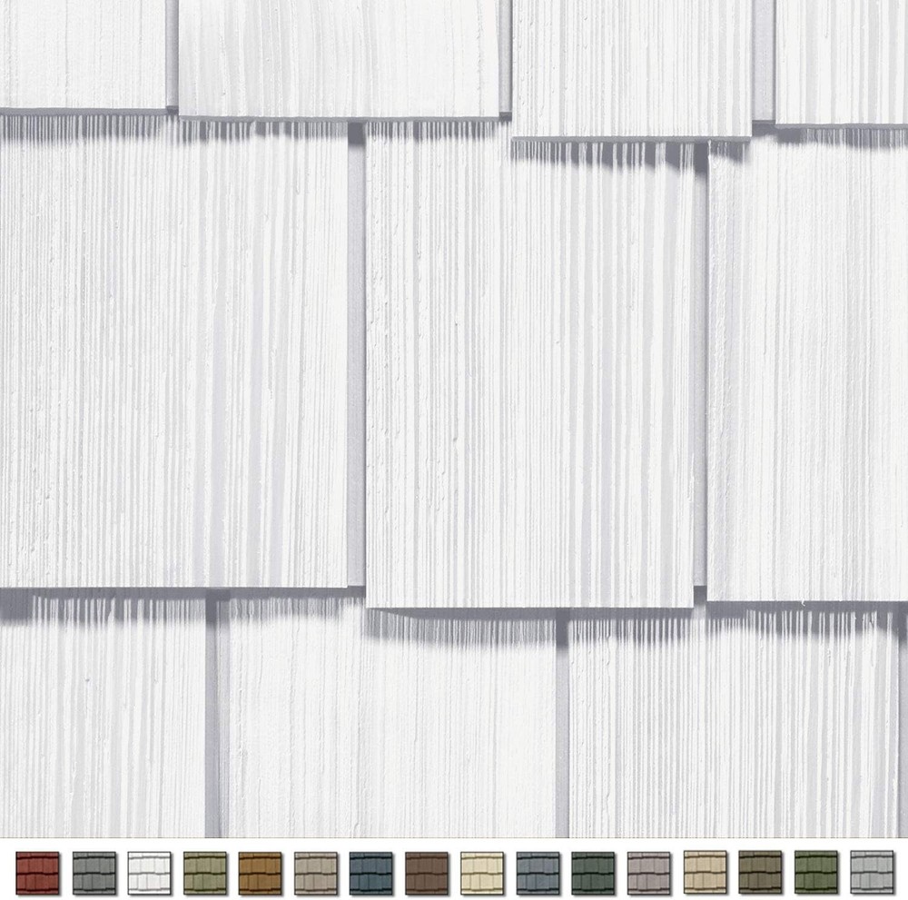 Cedar Impressions Double 9in. Staggered Rough Split Shakes (1/2 Square) Colonial