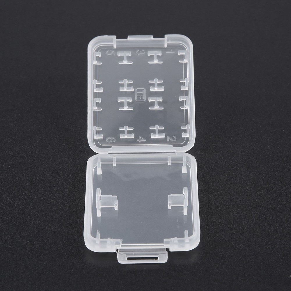 Eight in Plastic Micro SDHC TF MS Memory Card Storage Case Box Protector3277