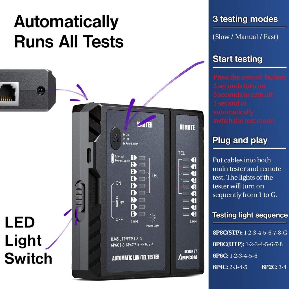 Network Cable Tester Tool
