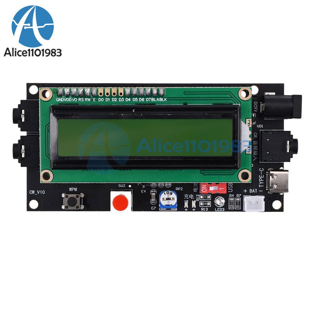 LCD1602 Ham Radio Essential CW Decoder Morse Code Reader Translator Decoder
