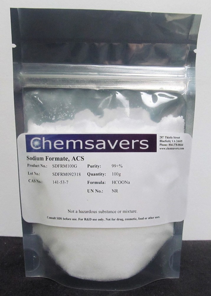 Sodium Formate, ACS, 99+%, 100g