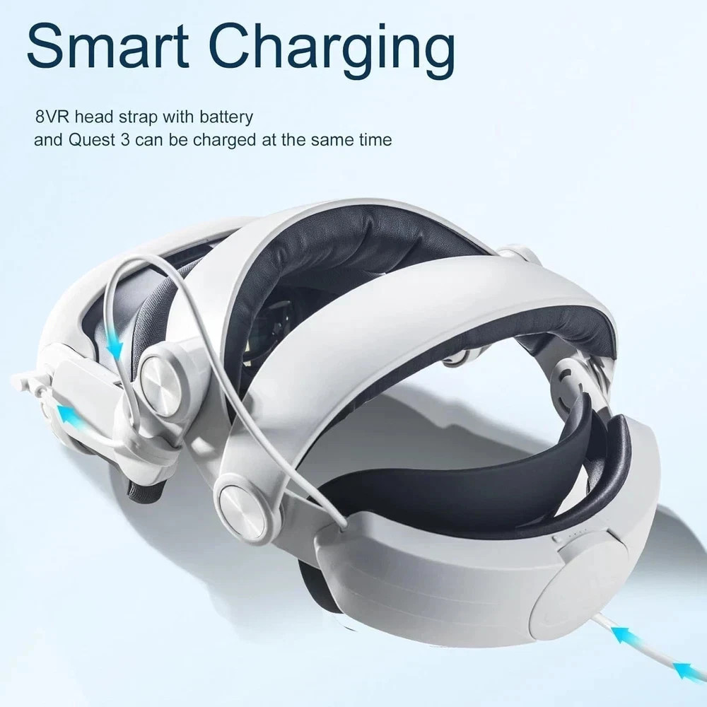 Head Strap with Battery for Meta Quest 3/Quest 3S, Adjustable Elite Strap for...