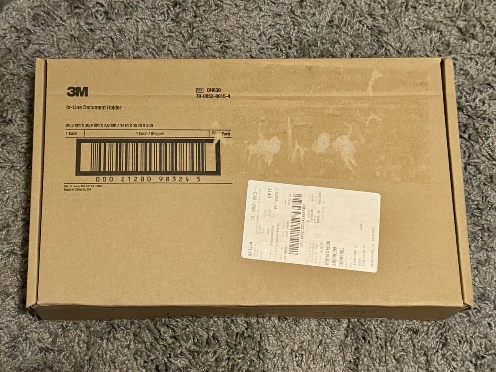 3M In-Line Adjustable Document Holder - Clear Black (New in box)