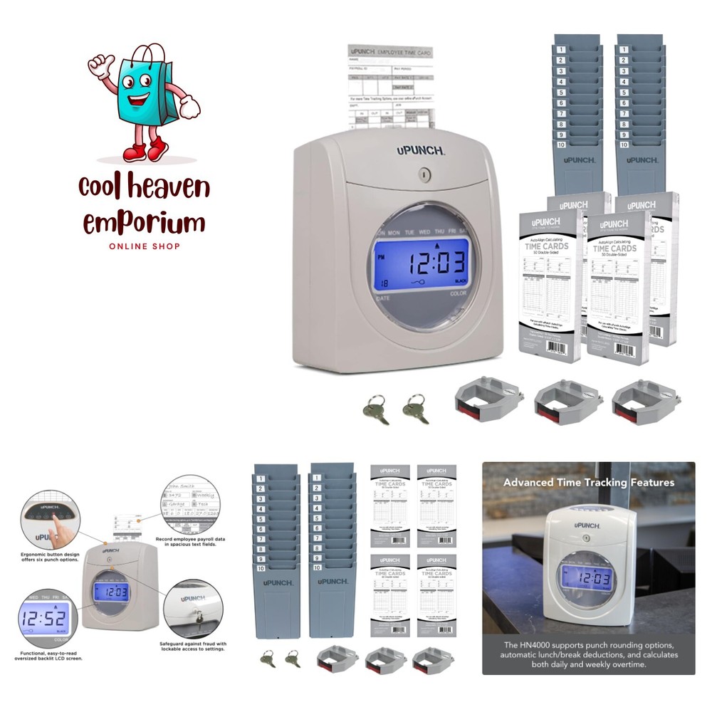 Advanced Time Clock Bundle for Small Business: Accurate Punch Tracking Solution