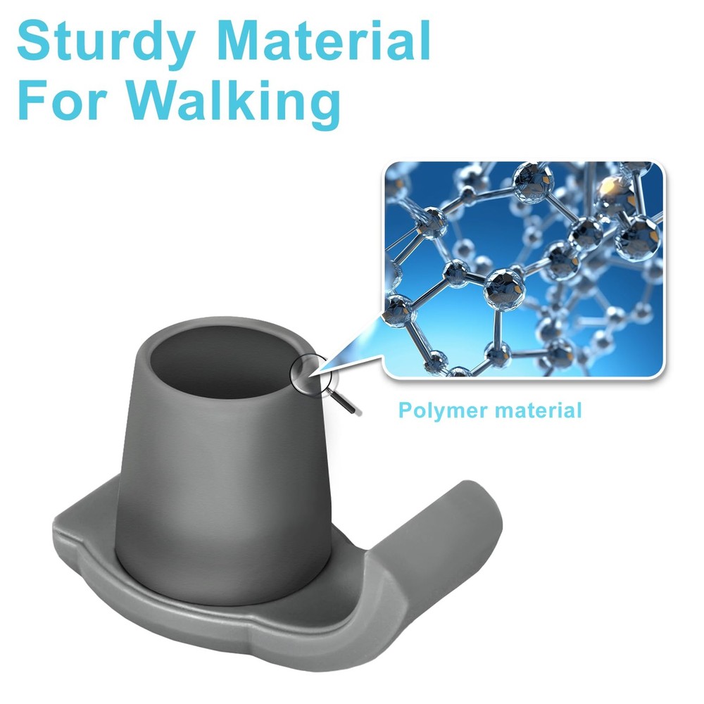 Dotday 4 Pack Walker Skis Glides for Folding Walkers, Essentials Gray, Gray