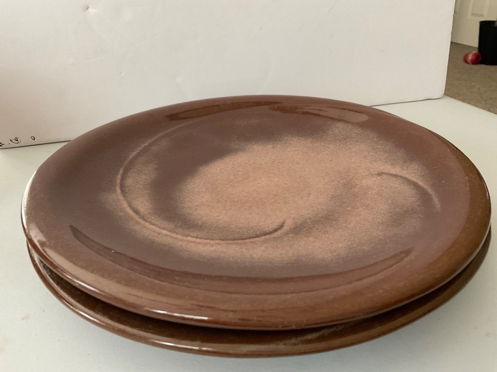 Frankoma 9.75” plate 4F Plainsman Speckled Brown Multi available