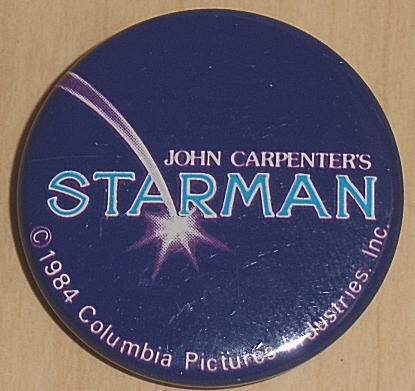 Starman Love Space Can Badge John Carpenter