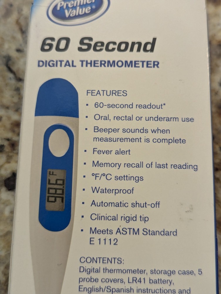 Premier Value Digital Thermometer 60 Seconds