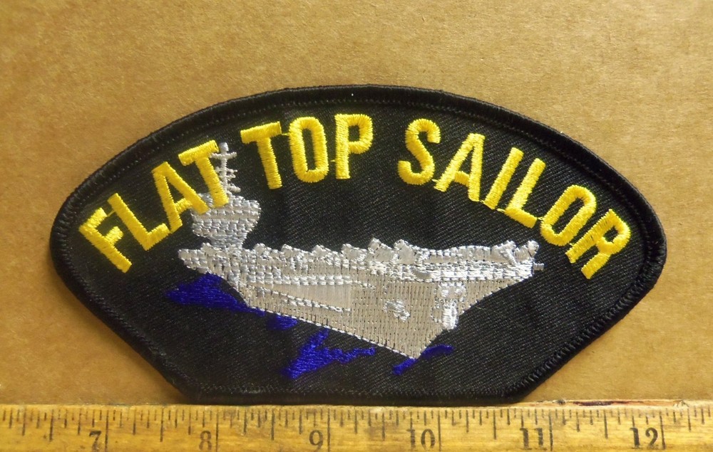 Flat Top Sailor Embroidered Patch