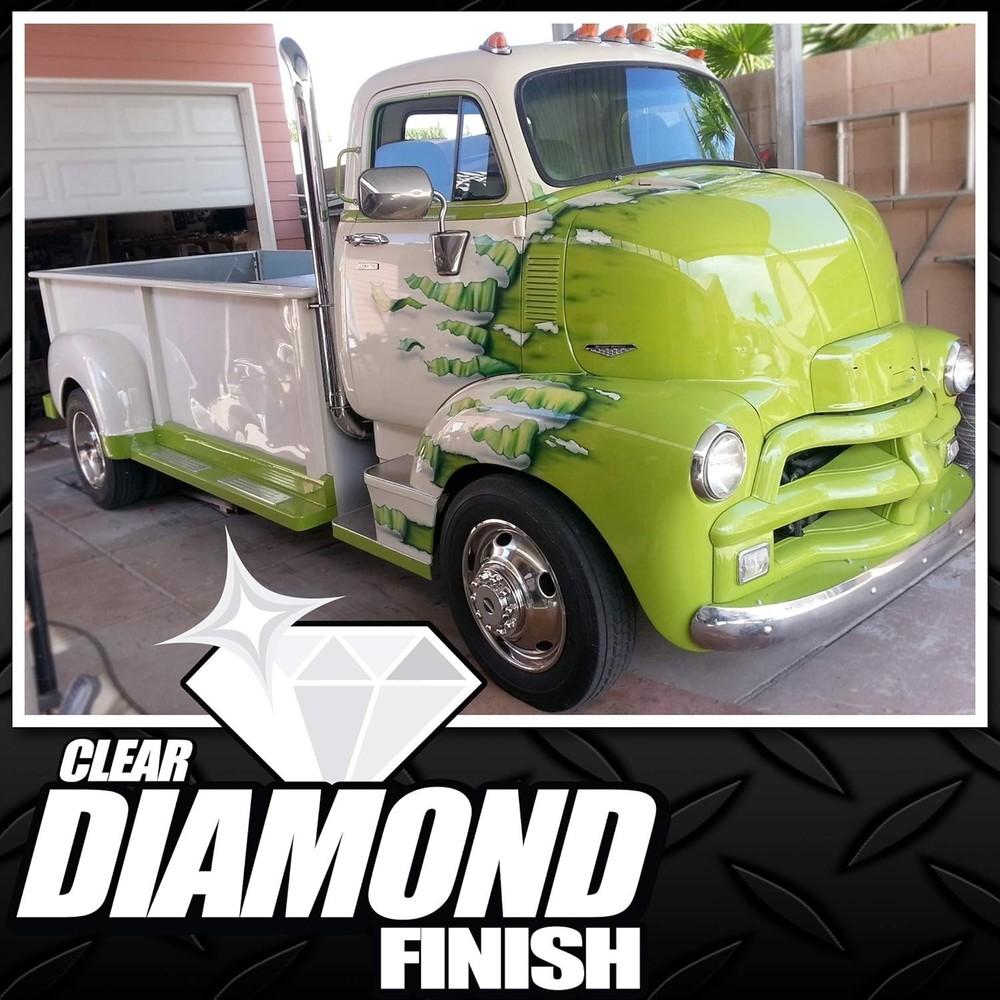 Clear Coat Paint Diamond Finish Solid Permanent High Gloss Performance, 16 Fl Oz