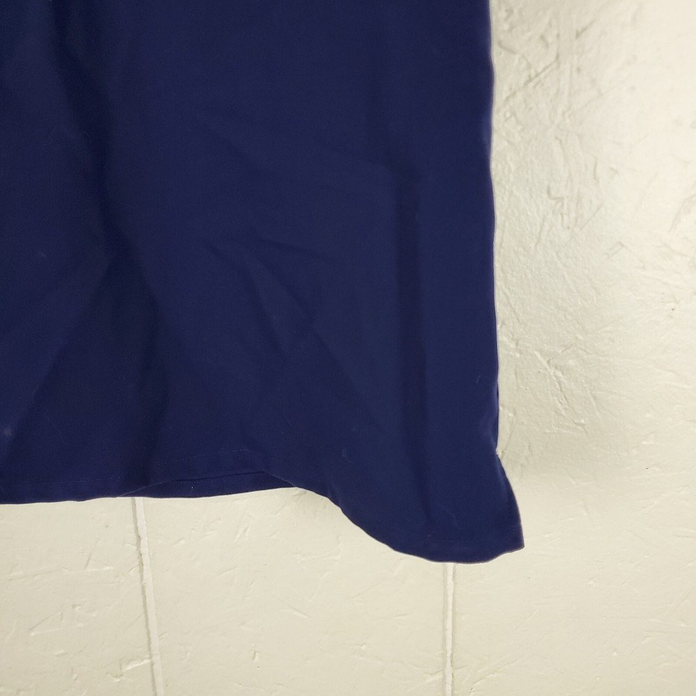 Figs Scrub Top Womens Medium Blue V Neck Short Sleeve Pocket Stretch Pullover