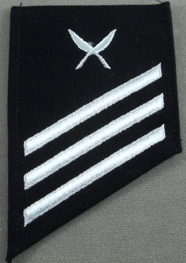 US Navy Striker Rate E-3 Yeoman On Cotton