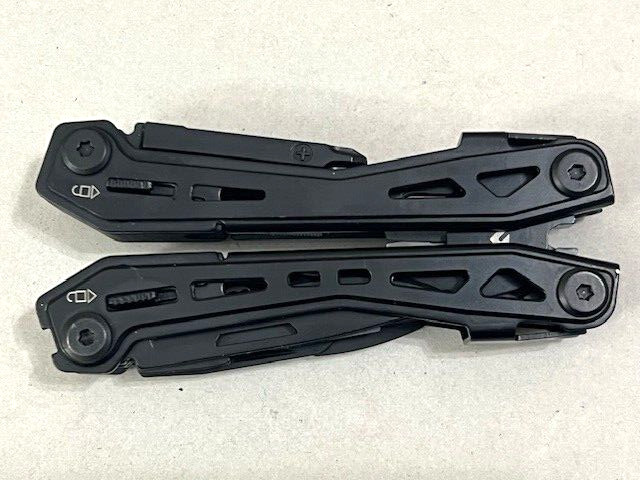 Flissa Multitool Plier Black FOLDING Pocket Tools WITH Sheath - Excellent
