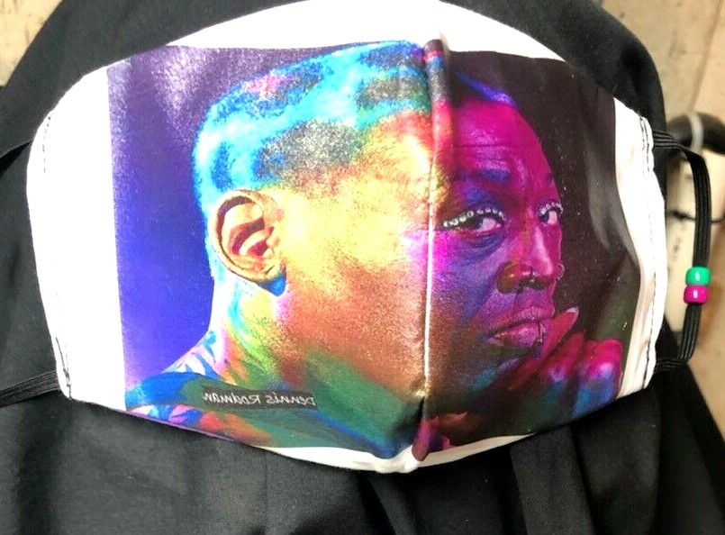 ***Dennis Rodman*** REVERSIBLE Cotton Face mask (handmade) 2
