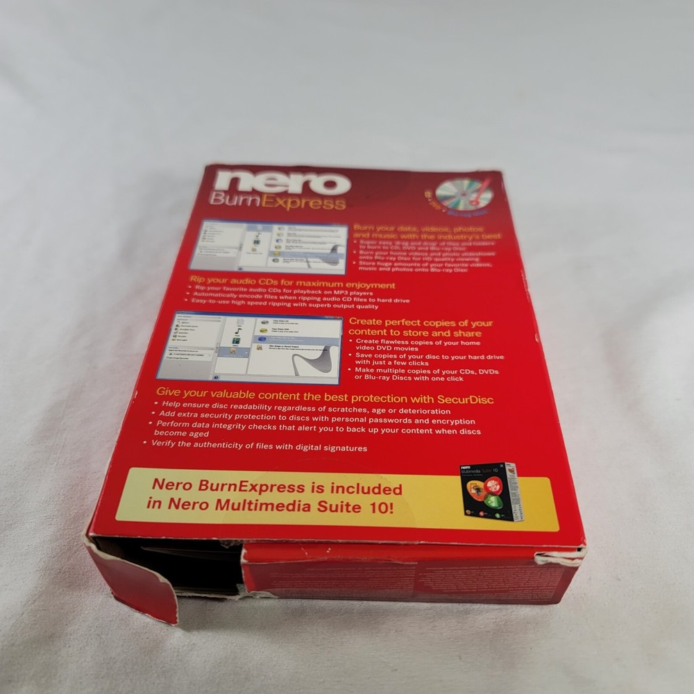 Nero Burnexpress PC SOFTWARE - No Barcode