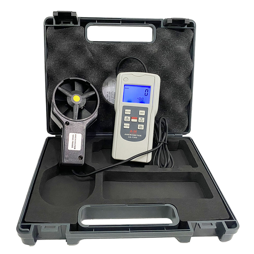 Anemometer Wind Speed Meter Digital Air Flow Meter Data Hold Function