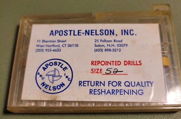 10 Tulon Solid Carbide PCB Cutting Bits Series 15 Size 52 Repointed Drills