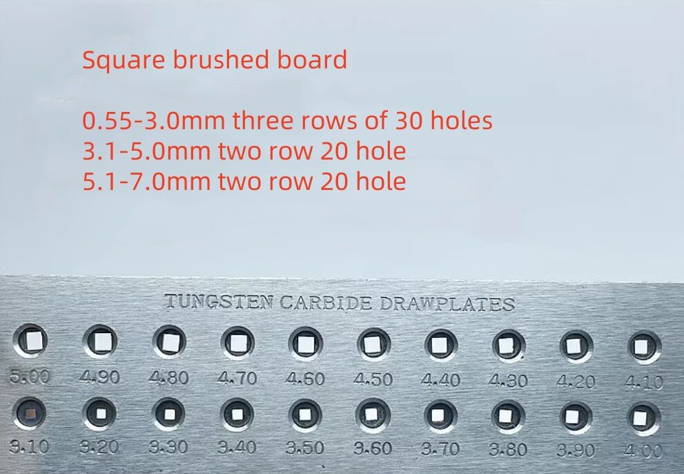 Wire Drawplate Jewelry Making Tools Half Round Square Triangle Hexagonal