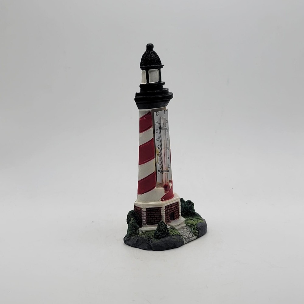 Vintage Plastic Lighthouse Thermometer Wall Hanging Not Tested for Accuracy