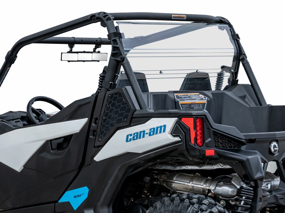 SuperATV Clear Rear Windshield for Can-Am Commander
