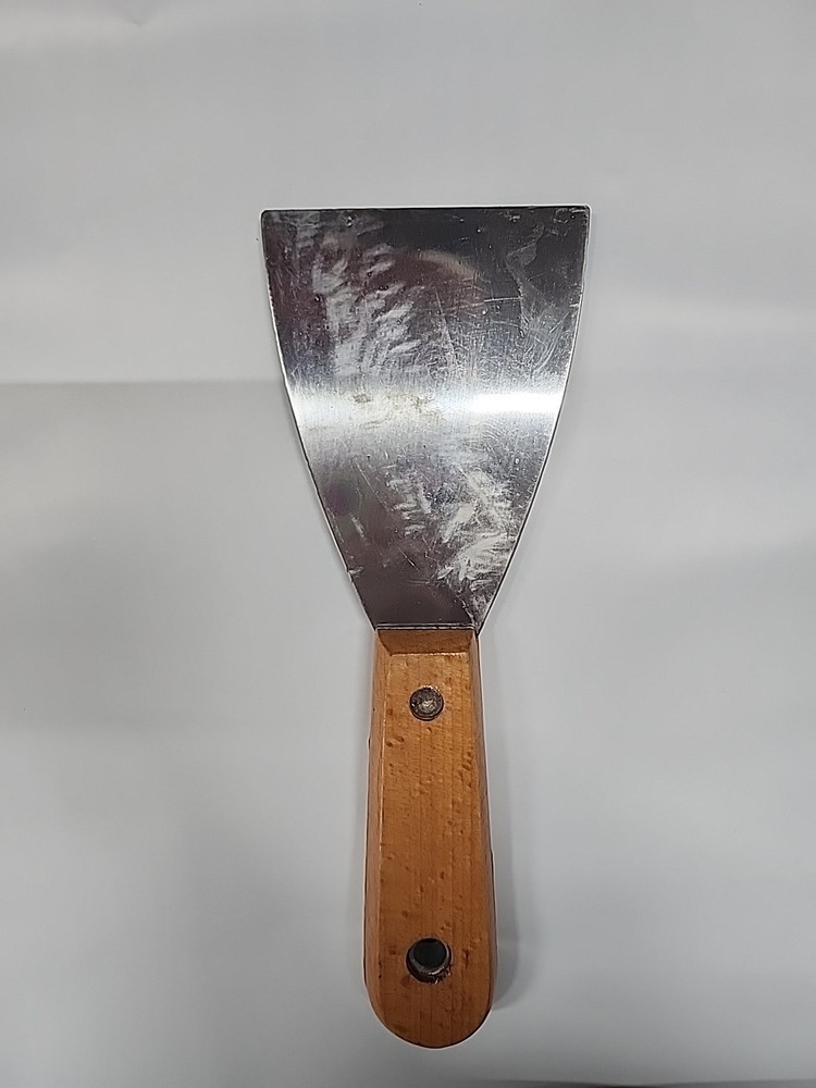 Putty Knife Scraper With Wood Handle
