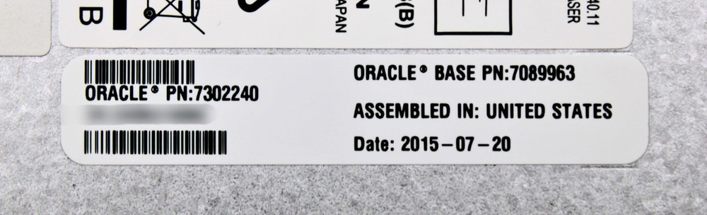 Oracle 7302240 TRAY-Load SATA DVD-WRITER/CD-WRITER