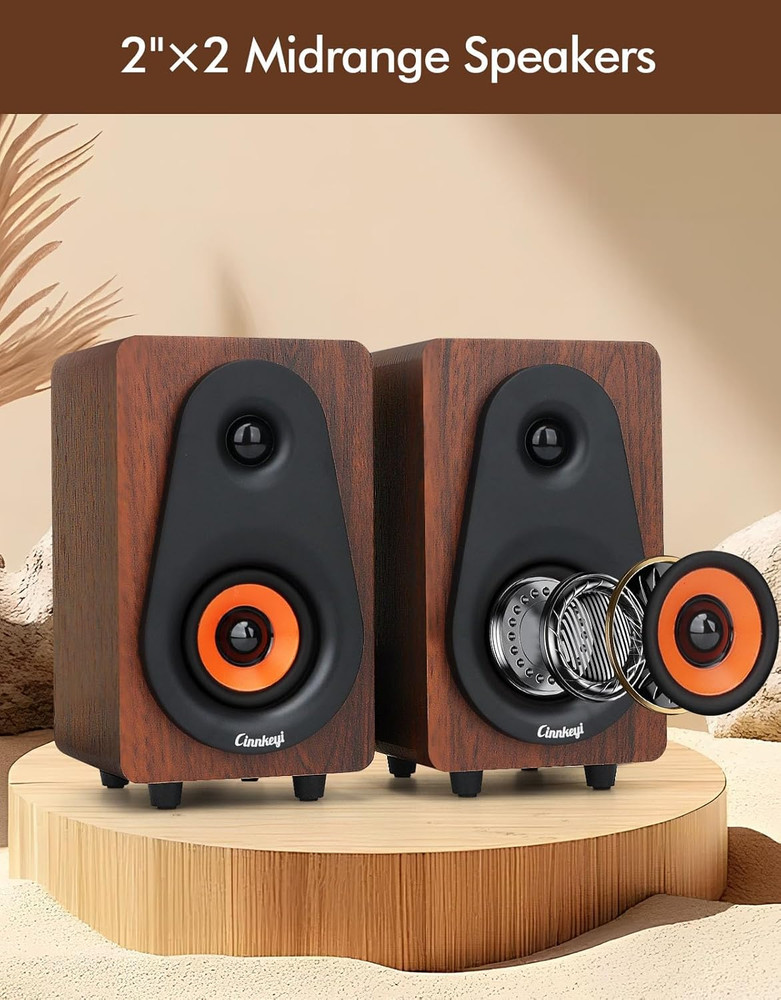 【2026 Update】 USB 2.1 Computer Speakers with Subwoofer, 3.5Mm/Usb Input Pc Speak