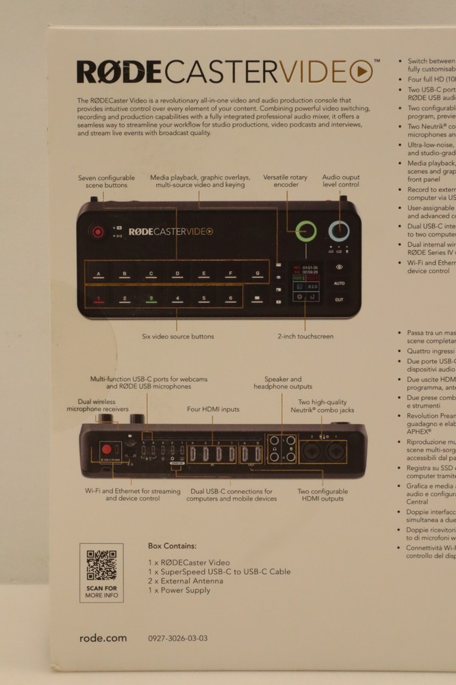 Rode RODECaster Video and Audio Production Console
