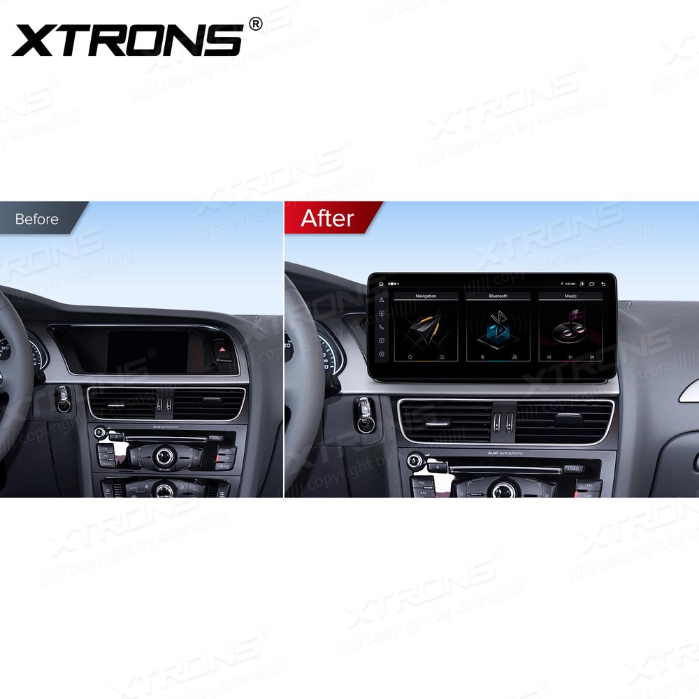 12.3" Screen for Audi A4 A5 Car Stereo Navigation GPS Octa Core Bluetooth 4G 64G