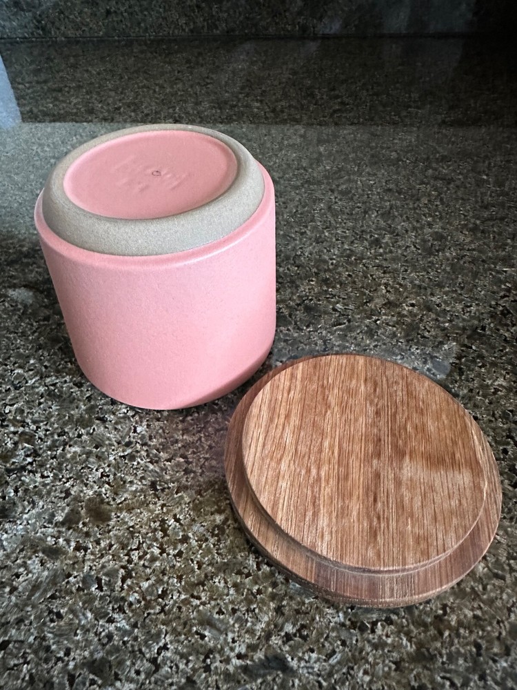Heath Ceramics Grapefruit Container with Walnut Lid
