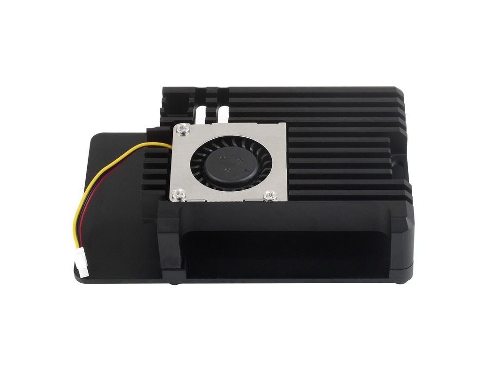 Waveshare Aluminium Alloy Case H for Raspberry Pi 5 with Temperature-Controlled