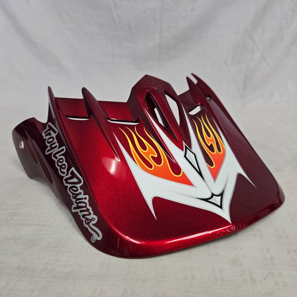 Troy Lee Designs SE Orbit Helmet Replacement Visor Flame Red
