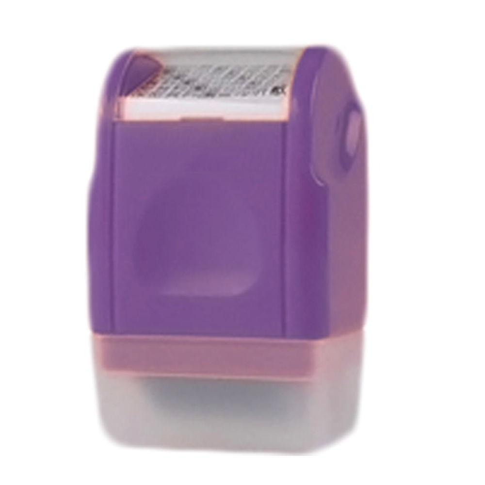 1Pc Purple Roller Stamp Data Security Protection Theft Prevention ID Stamp
