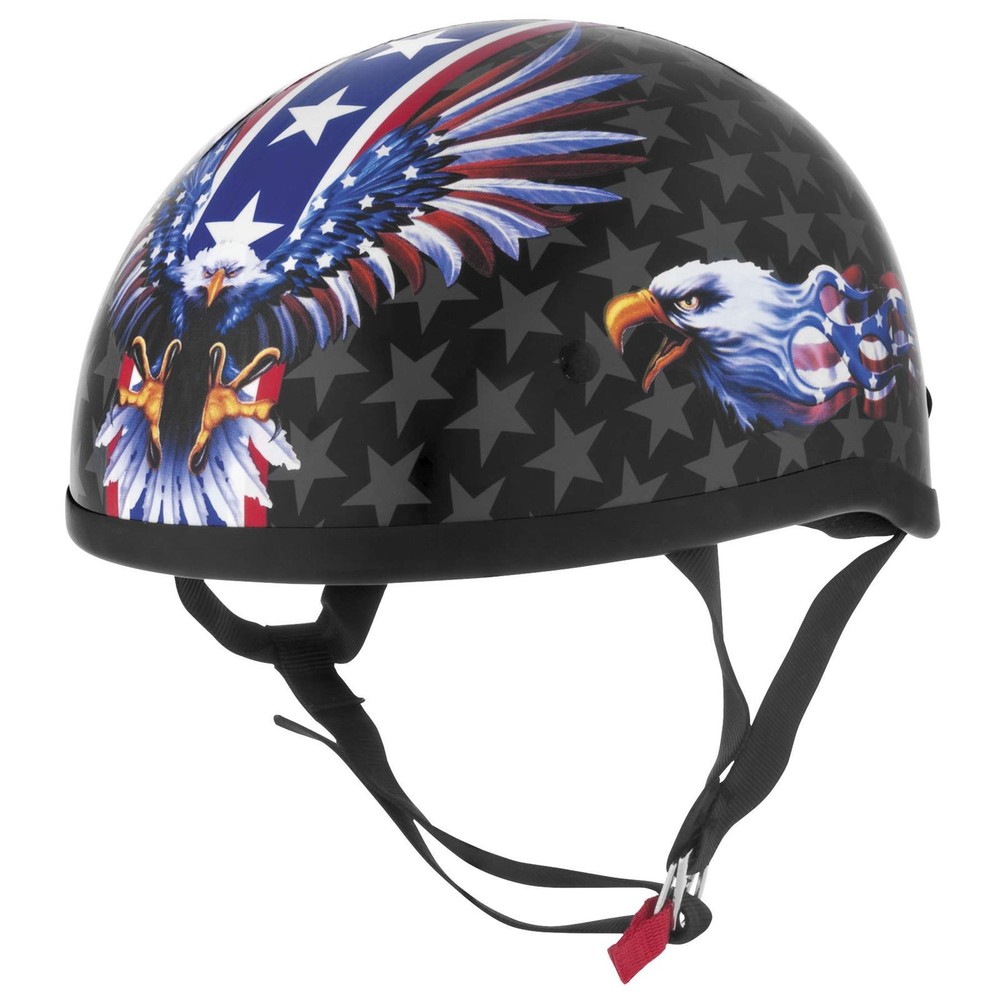 Original Lethal Threat US Flame Eagle Helmet - Black/Blue - Large 646989