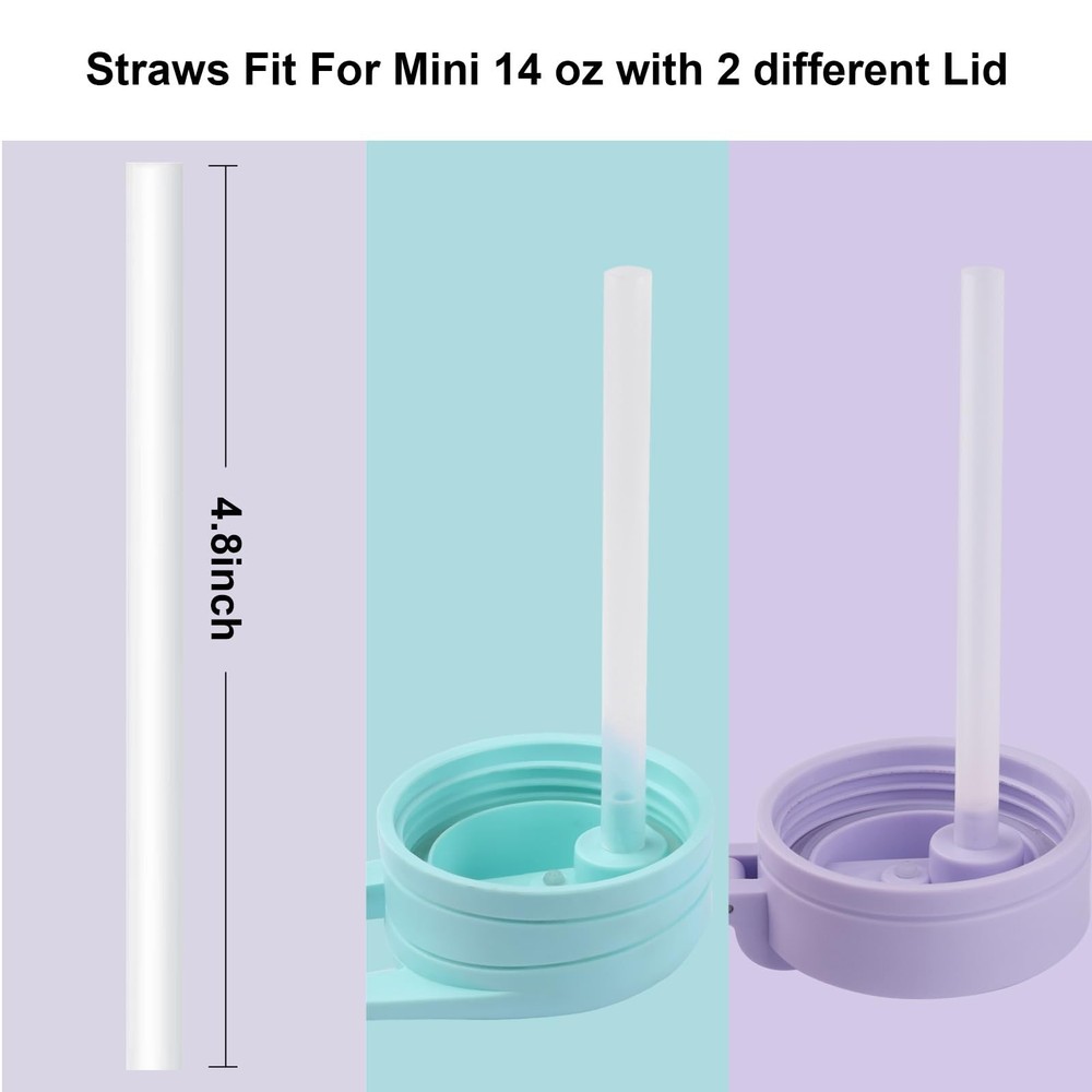Replacement Straws Compatible with Hydrapeak Mini 14oz Kids Water Bottle Repl...