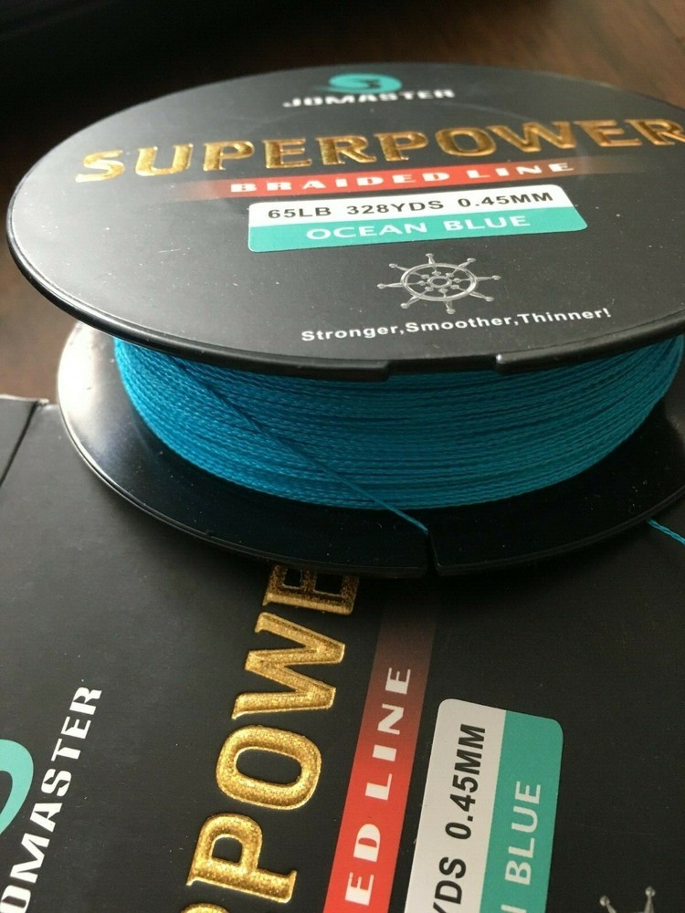 Jomaster Superpower Braided Fishing line, Blue=