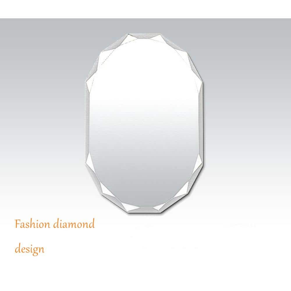 ELLO&ALLO 30" W x 36" H Rectangular Frameless Beveled Edge Bathroom Mirror