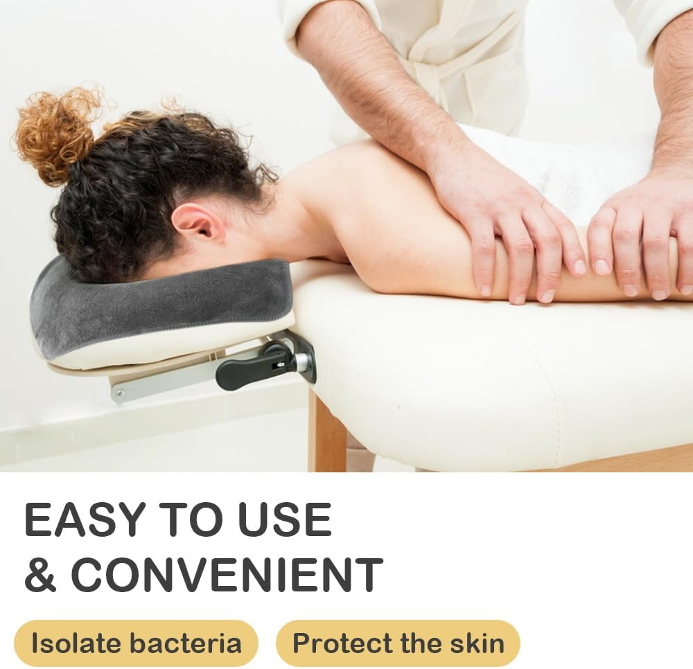 Microfiber Face Cradle Covers Large Size Soft and Reusable Non-Stick Massage ...