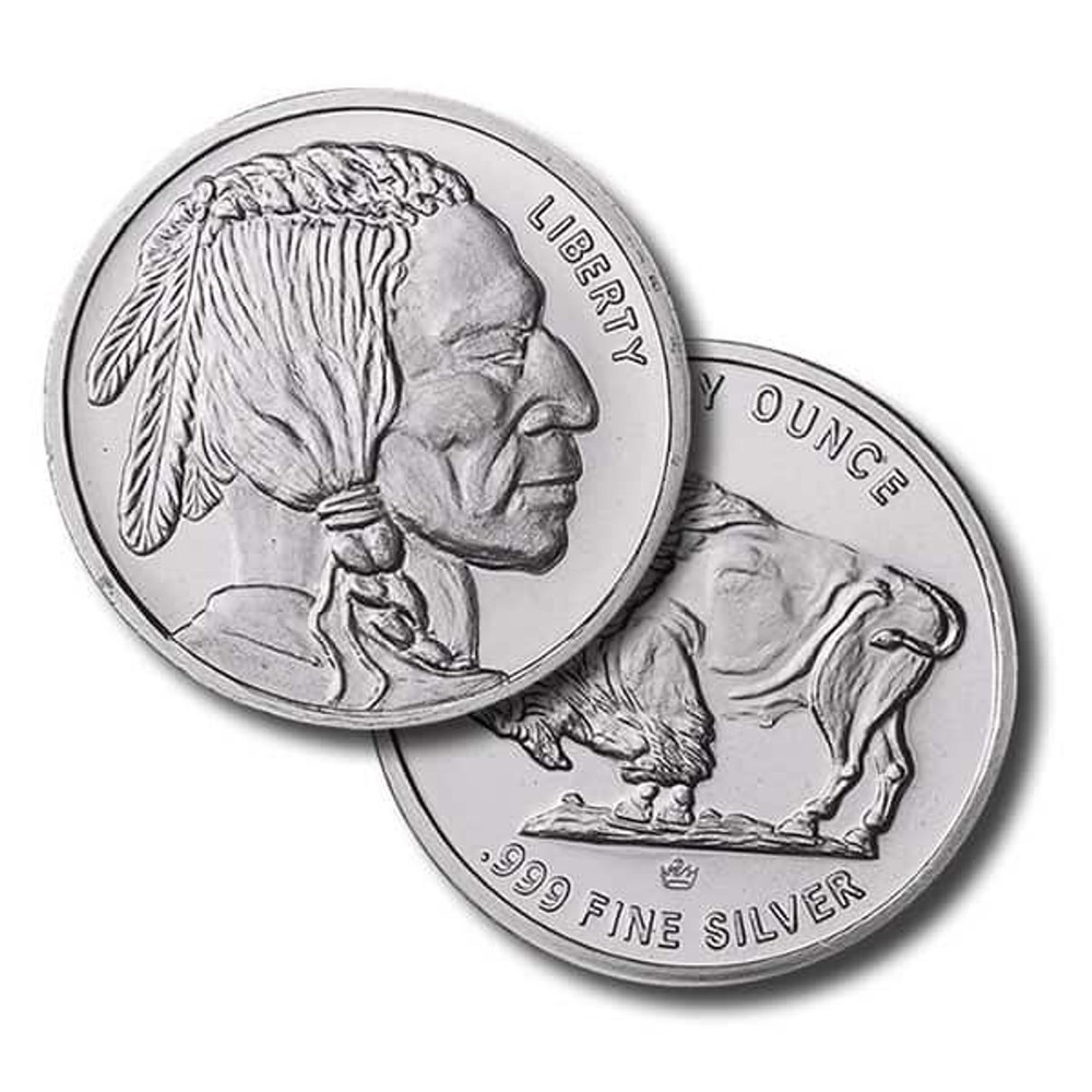 1/10 oz Silver Round - Buffalo